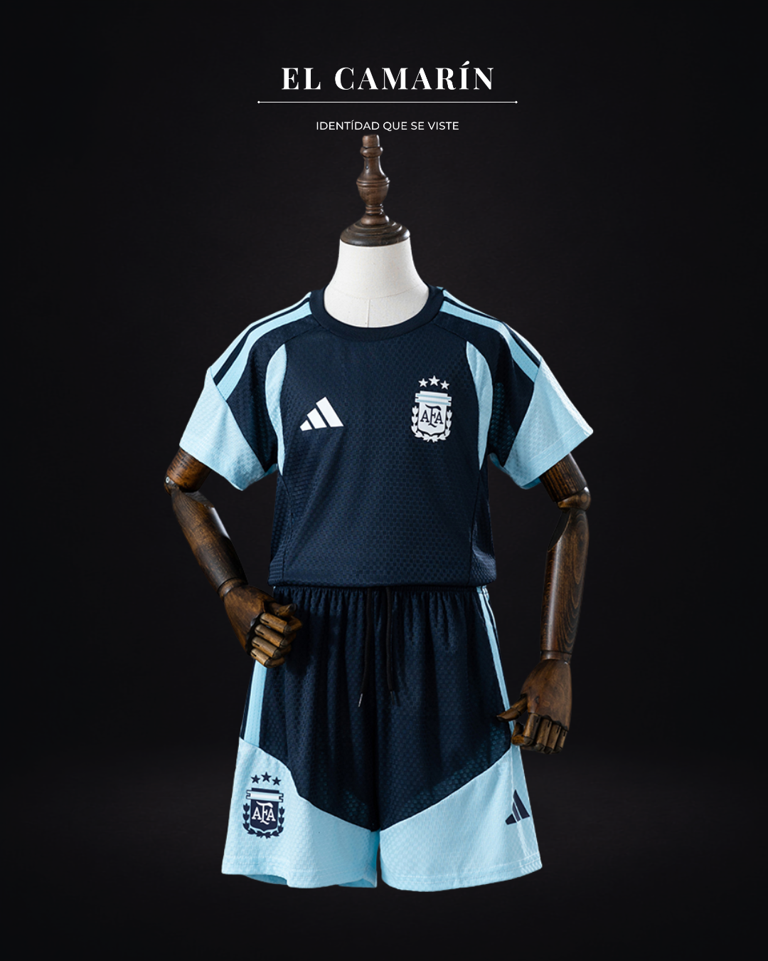 CONJUNTO NIÑOS ARGENTINA 2026 ENTRENAMIENTO AZUL