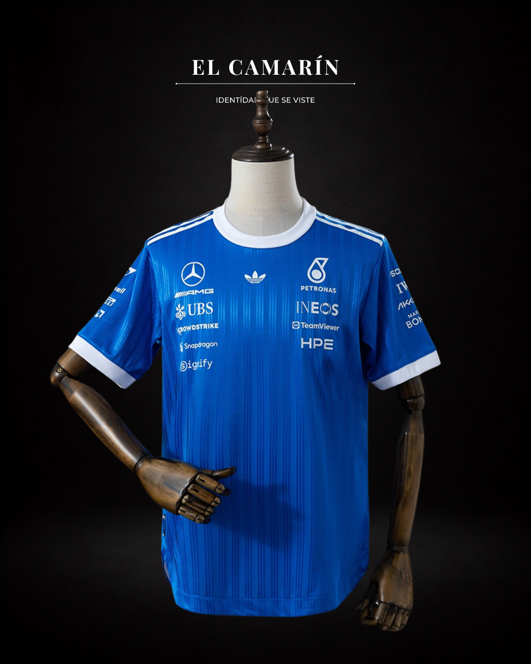 Mercedes-AMG Petronas F1 2026 PRO version Blue T-shirt