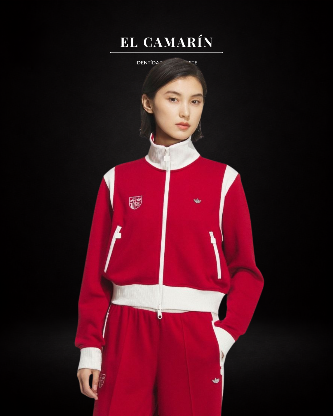 CHAQUETA ADIDAS RETRO SPORT SPORTY CLUB - ROJA