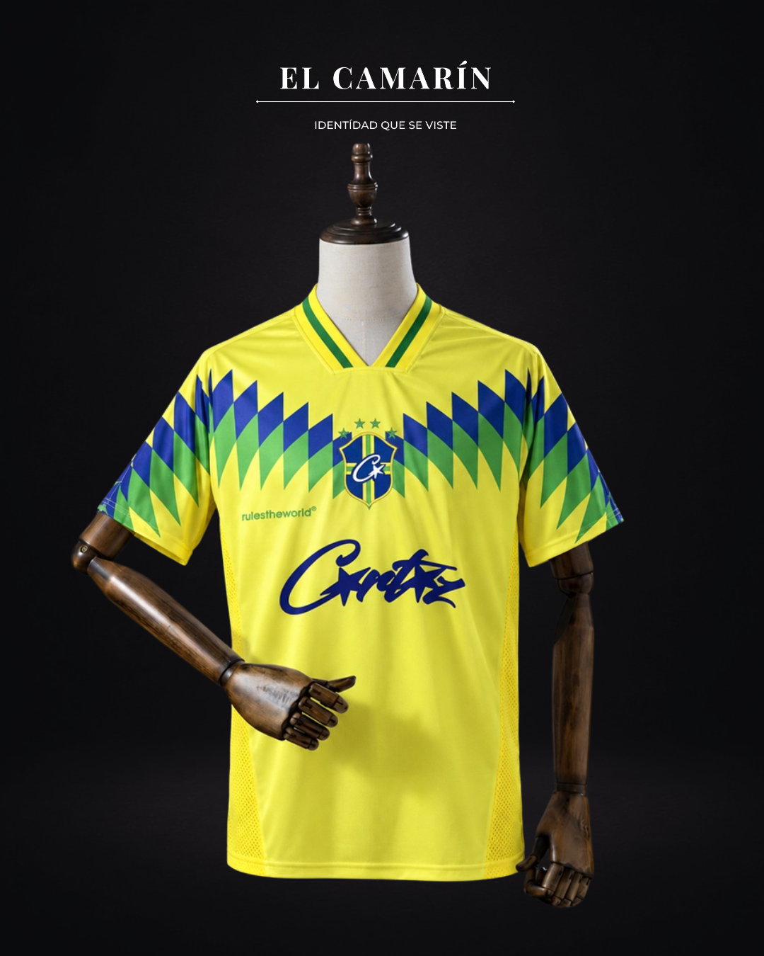 CAMISETA BRASIL X CORTEIZ - AMARILLA