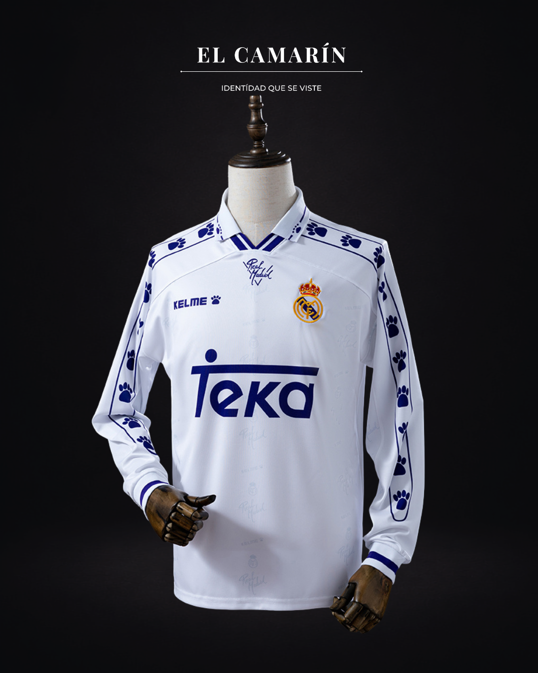 CAMISETA REAL MADRID 1994-5 LOCAL M.LARGA