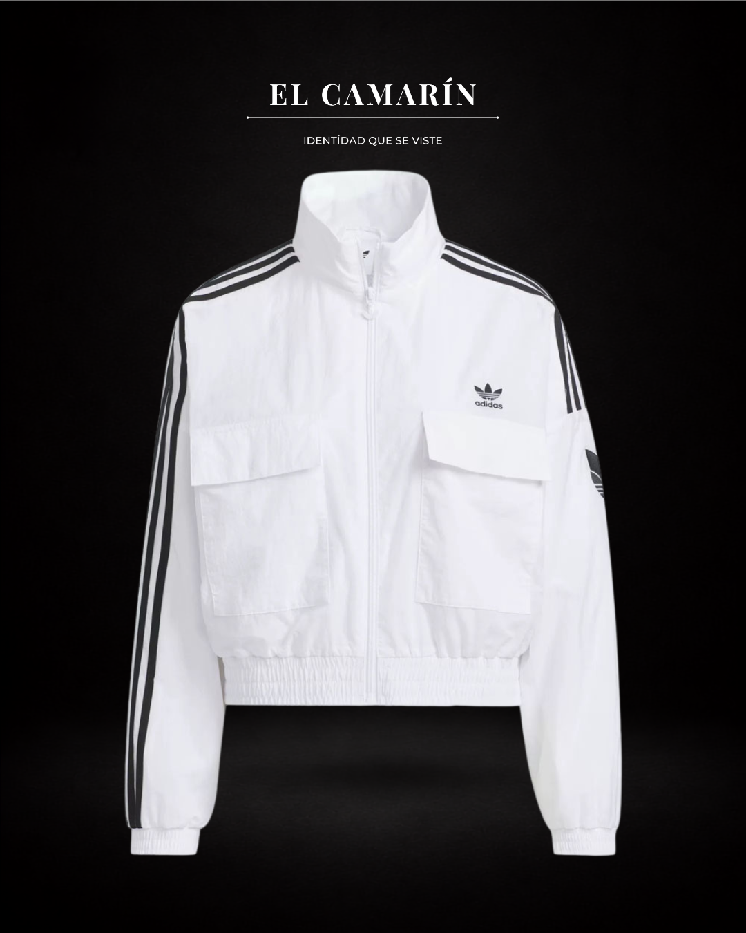 CHAQUETA ADIDAS ORIGINALS SOLID COLOR - BLANCA
