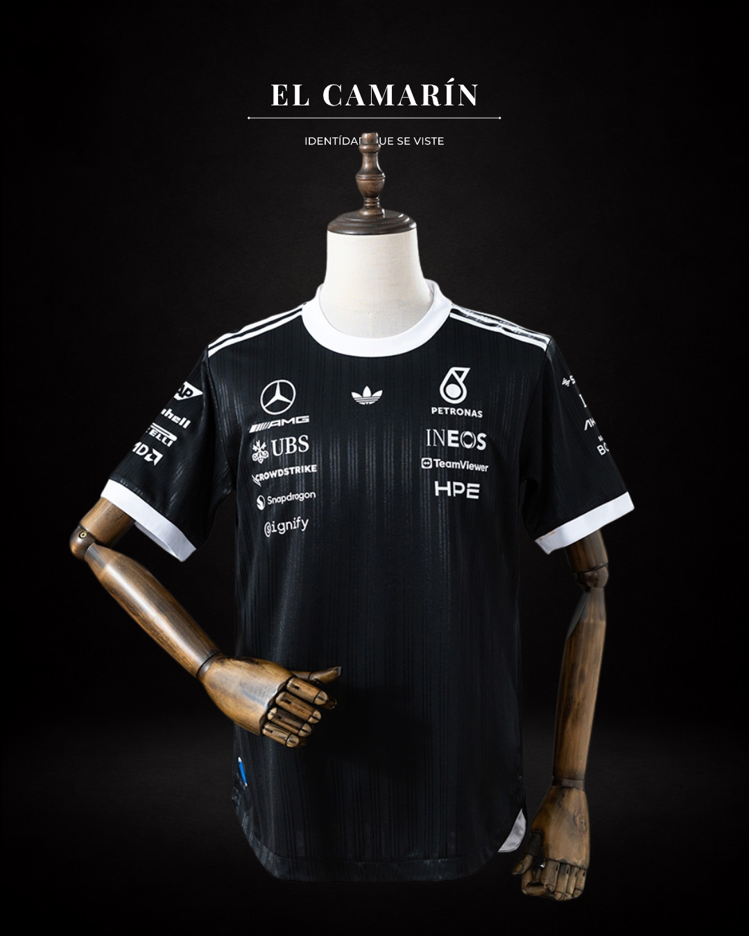 Mercedes-AMG Petronas F1 2026 PRO version Black T-shirt
