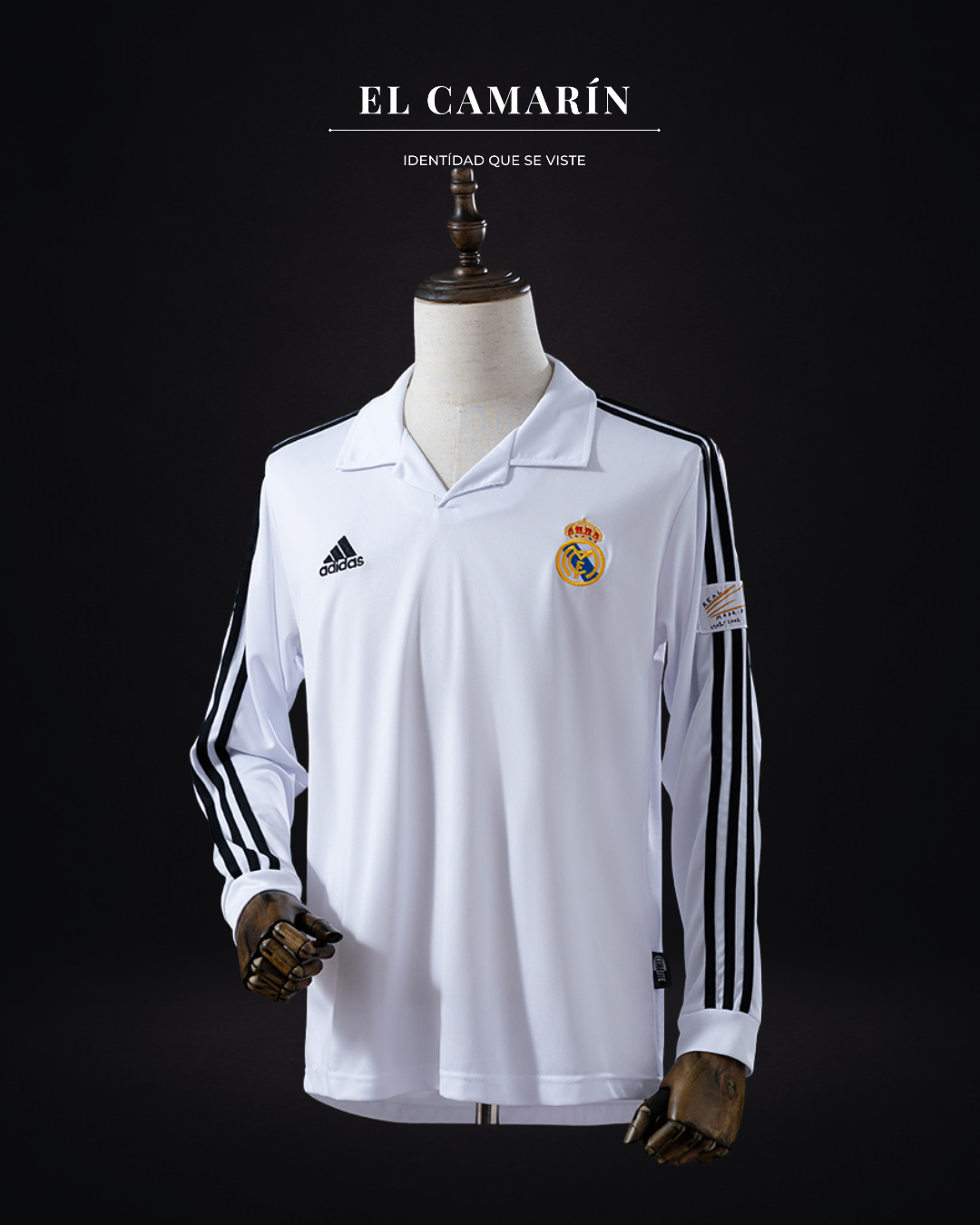 CAMISETA REAL MADRID 2001-02 LOCAL - M.LARGA