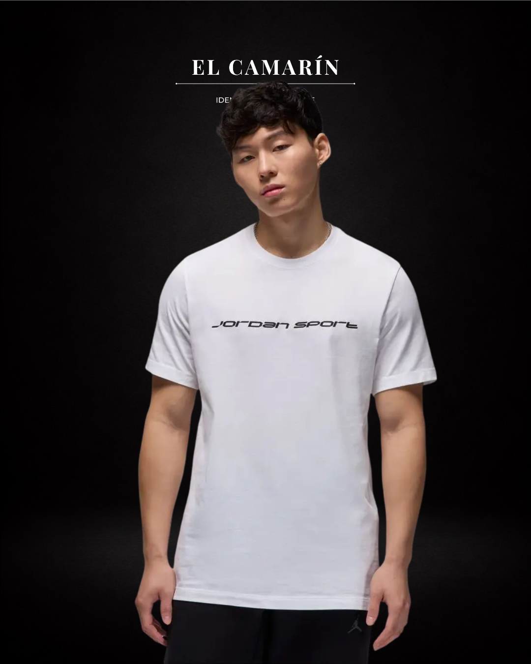 POLERA JORDAN SPORTS DRI-FIT CREW - BLANCA