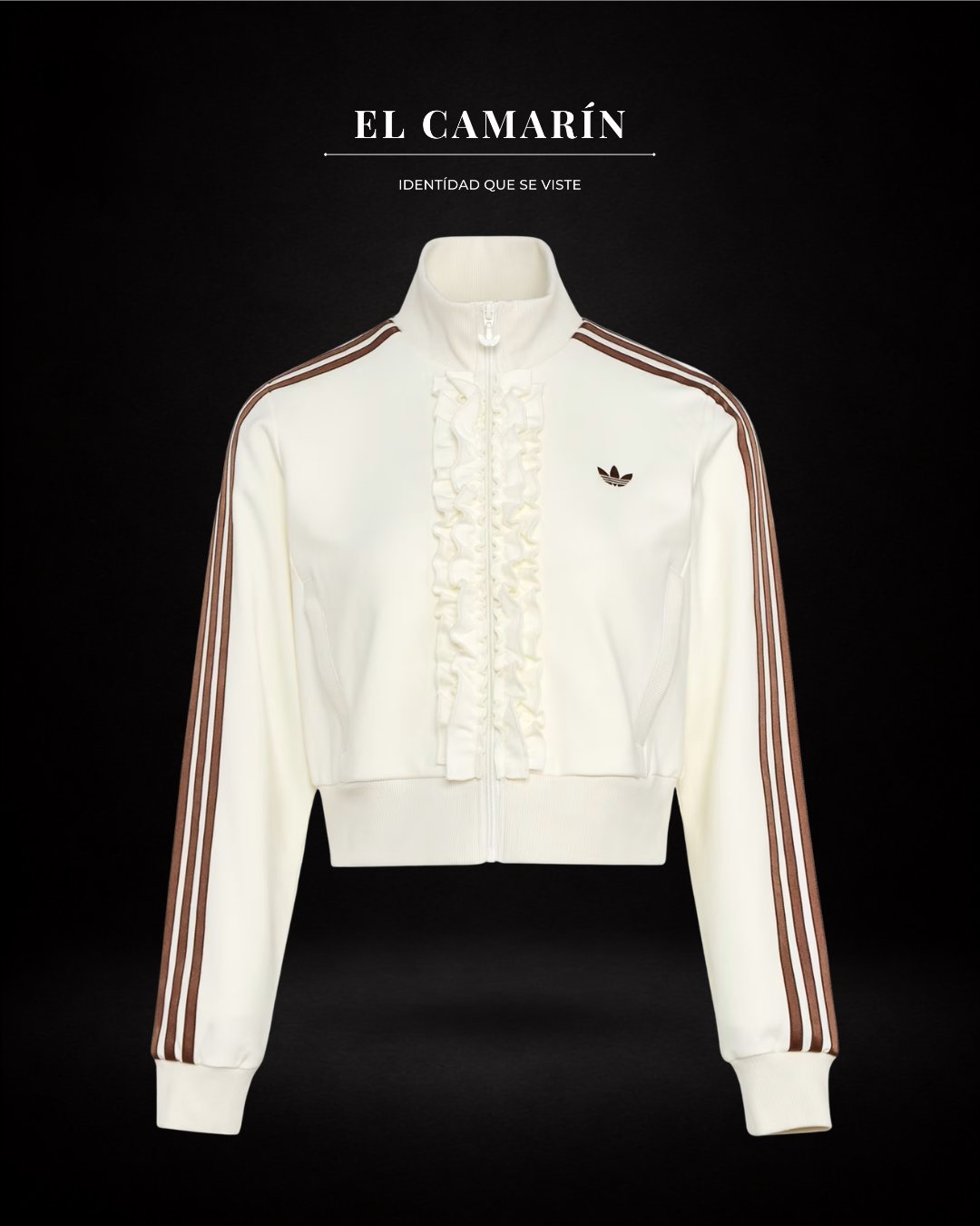 CHAQUETA ADIDAS RUFFLE BLANCA