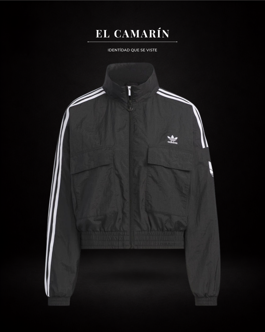 CHAQUETA ADIDAS ORIGINALS SOLID COLOR - NEGRA