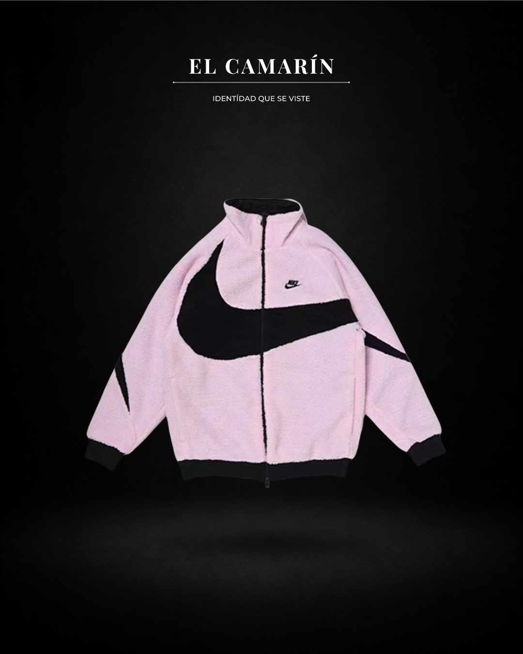 CHAQUETA NIKE SWOOSH REVERSIBLE BOA JACKET ROSADA