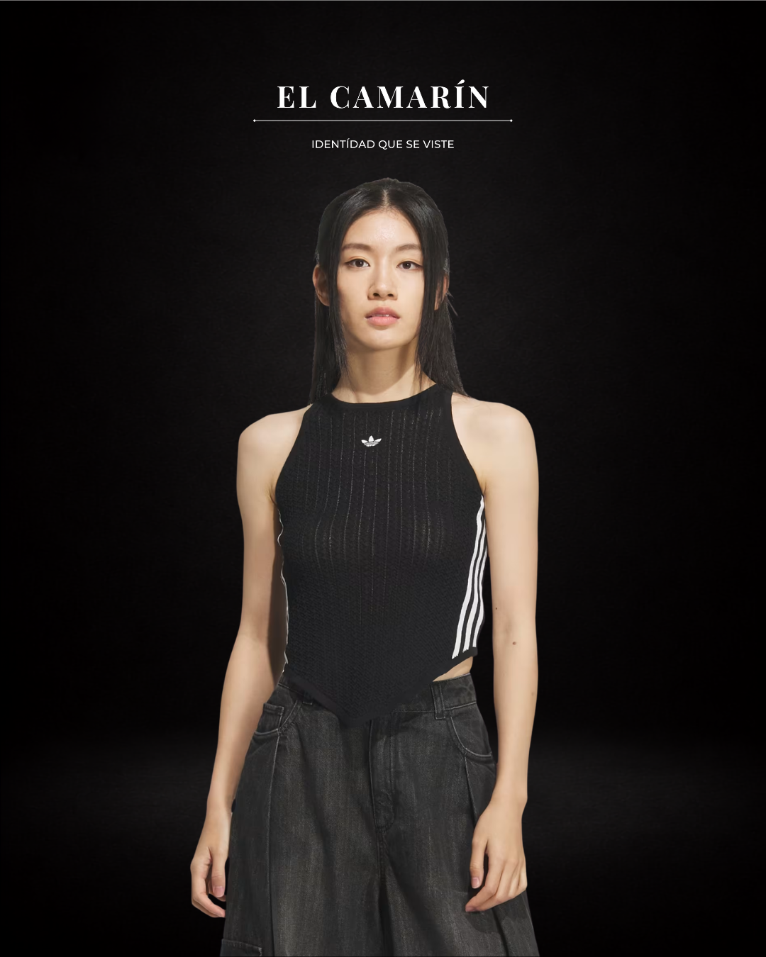 TOP ADIDAS ORIGINALS NEW CN TANK NEGRO