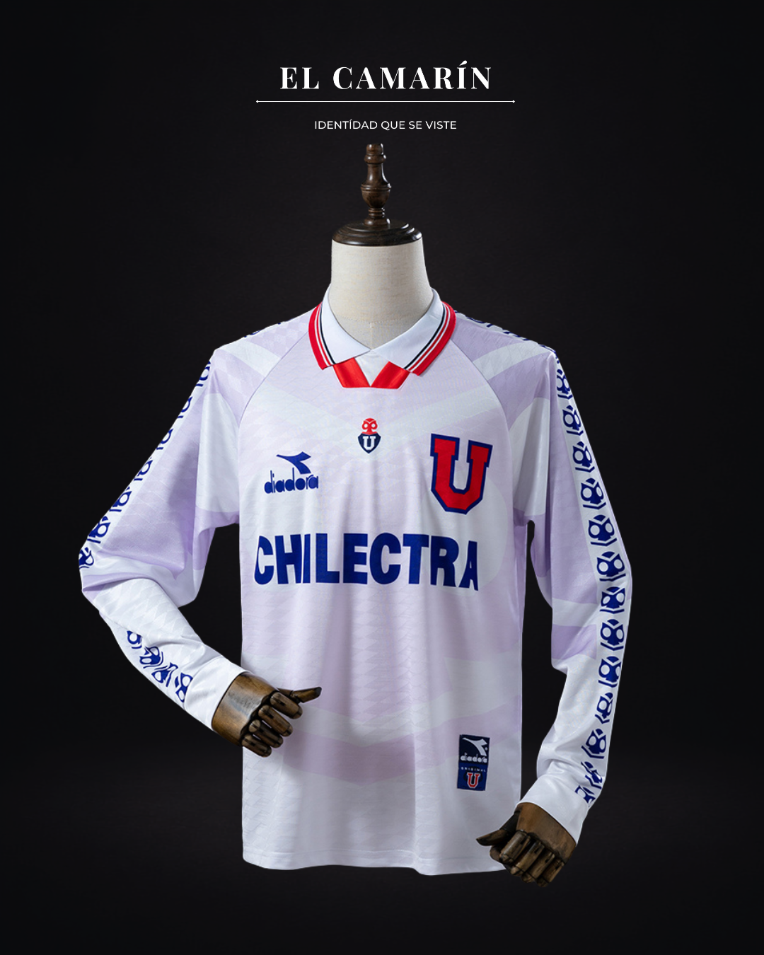 CAMISETA U. DE CHILE 1996 VISITA - M.LARGA