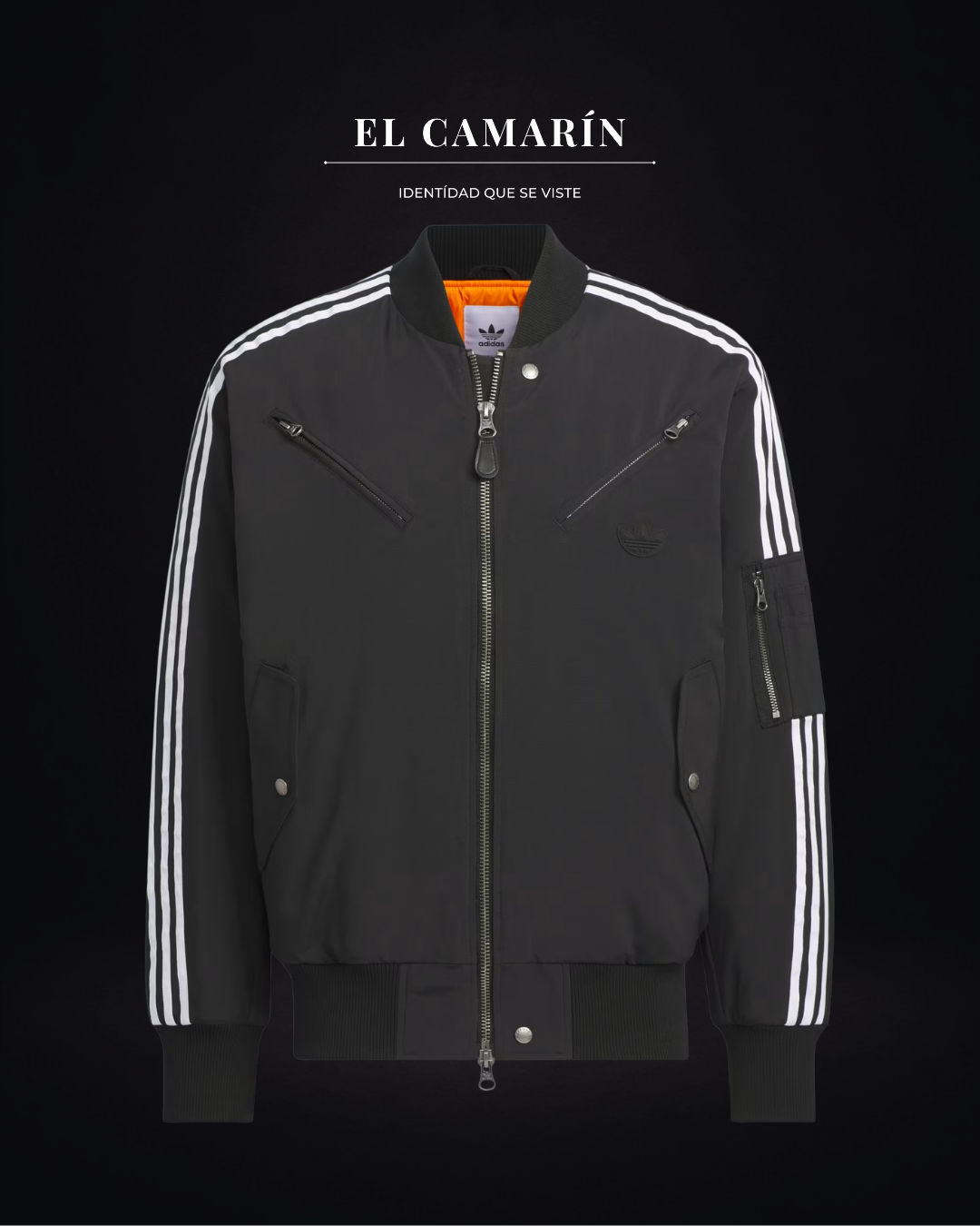 CHAQUETA ADIDAS ORIGINALS PADDED BOMBER - NEGRA