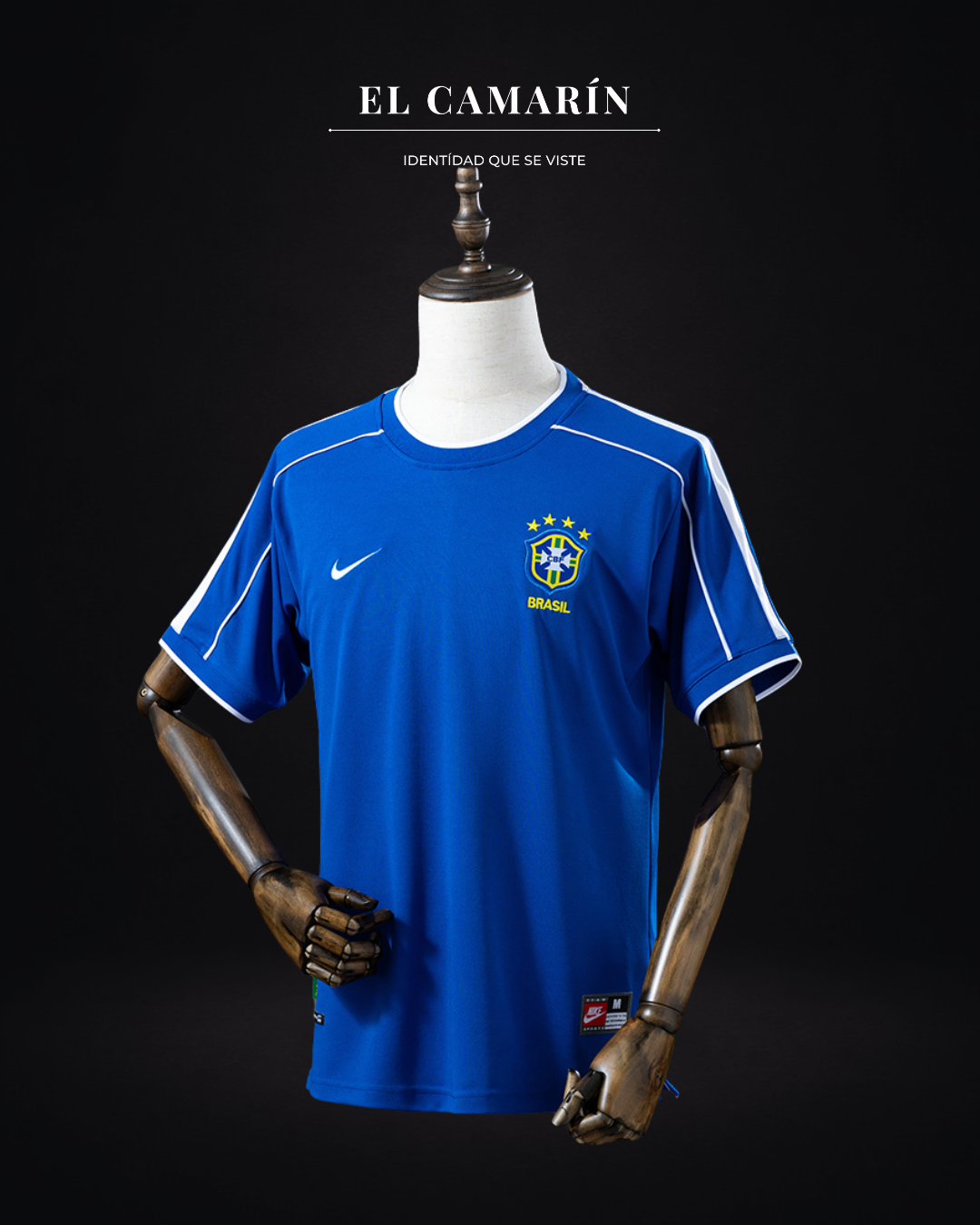 CAMISETA BRASIL 1998 VISITA