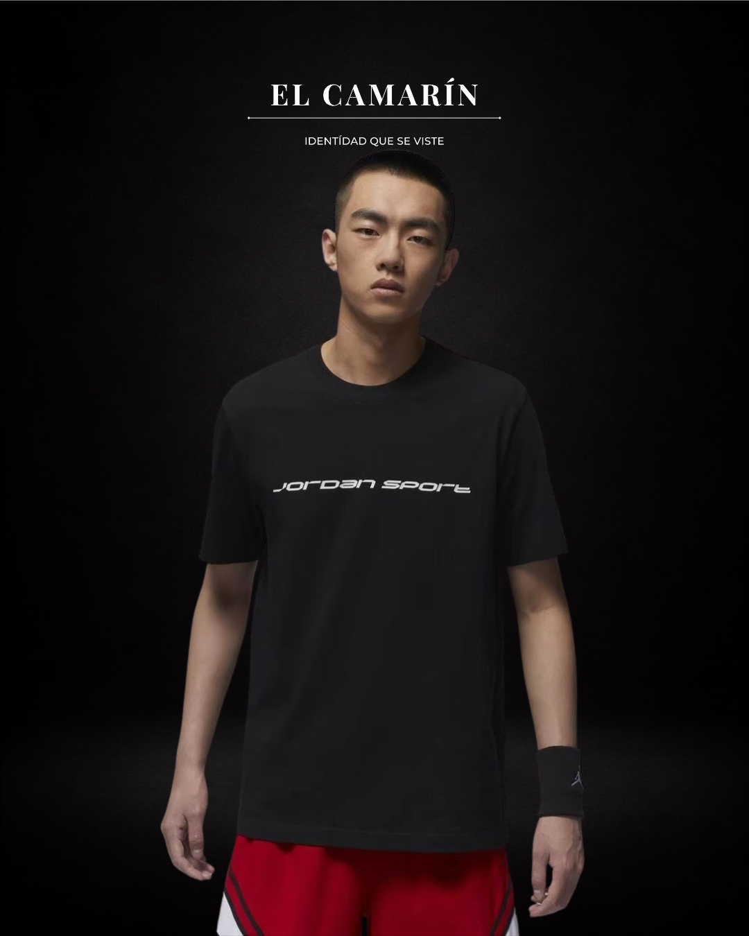 POLERA JORDAN SPORTS DRI-FIT CREW - NEGRA