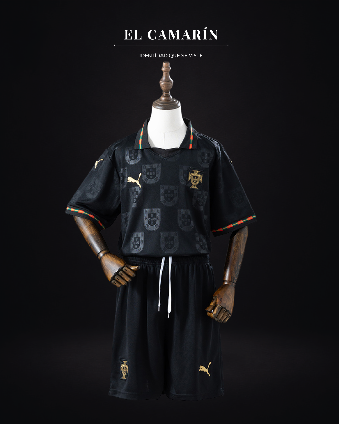 CONJUNTO NIÑOS PORTUGAL 2026 PANTERA NEGRA