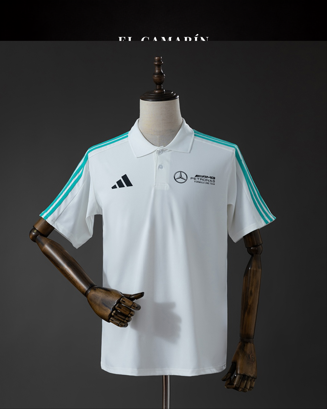 Mercedes-AMG Petronas F1 2026 White Polo