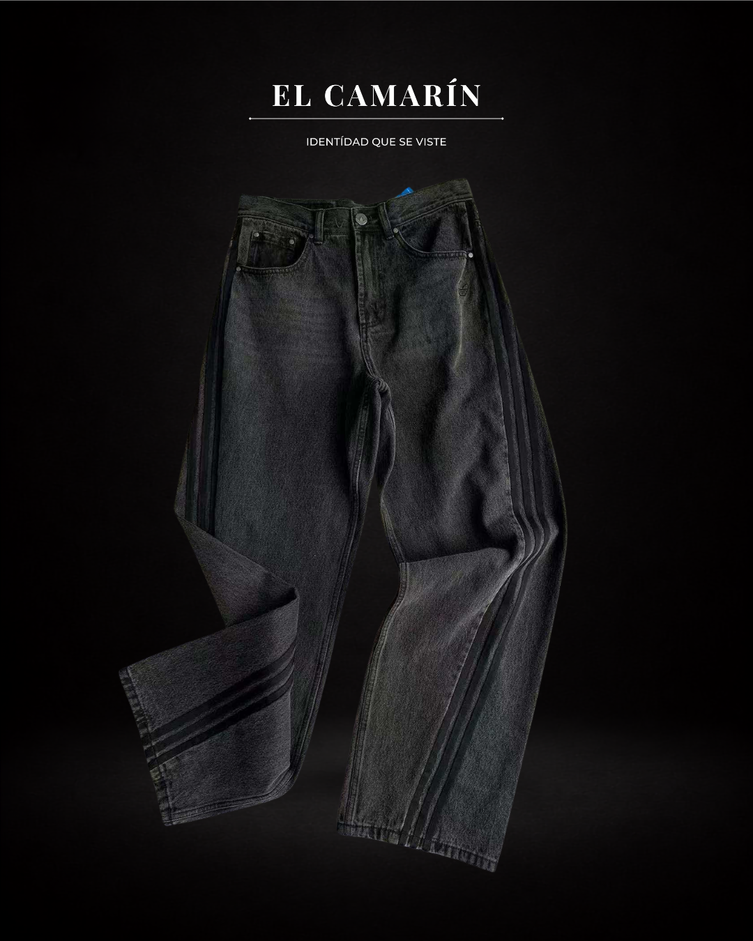 PANTALON ADILENIUM SEASON 3 Holgado DENIM NEGRO