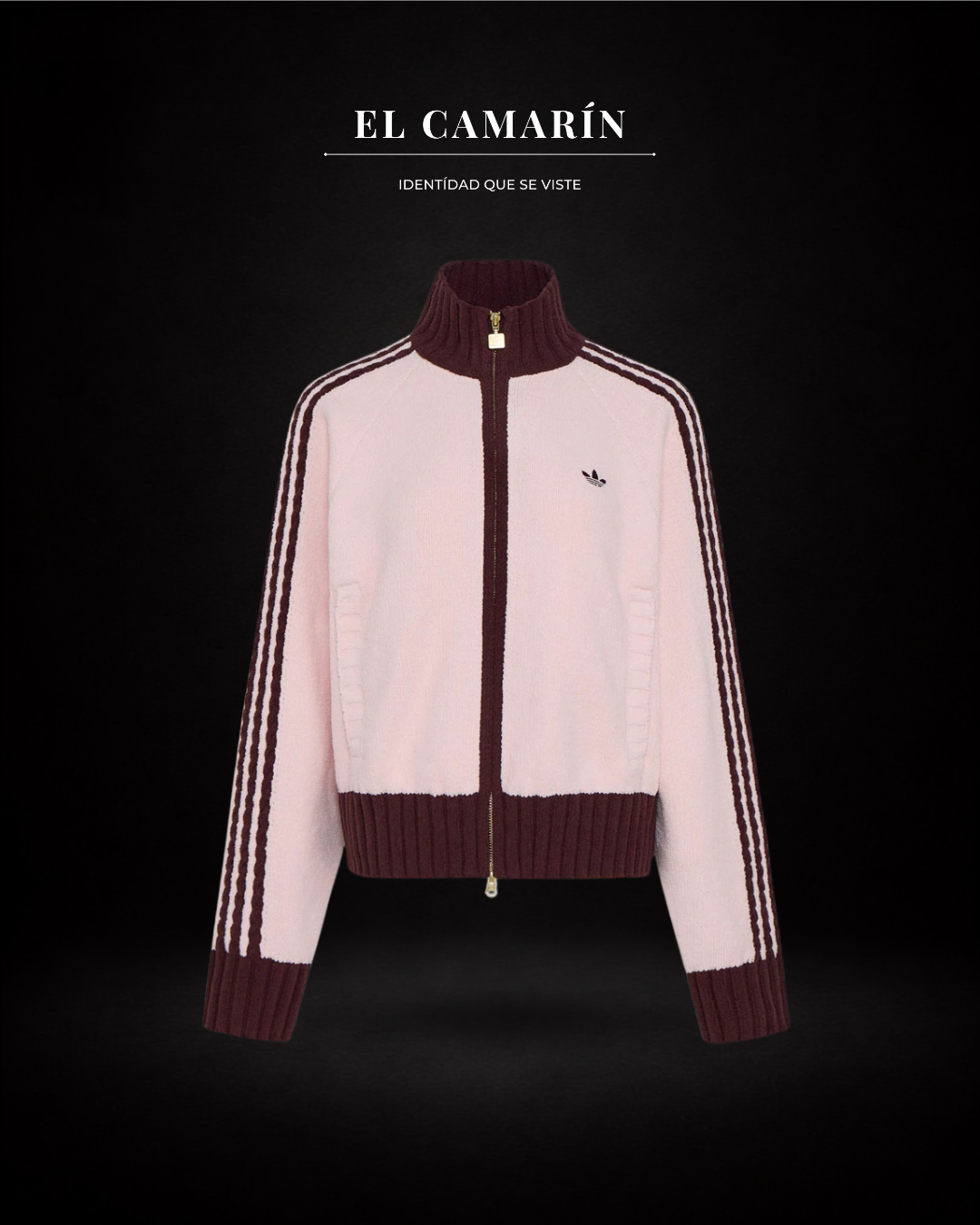 CHALECO ADIDAS ORIGINALS KNIT JACKET ROSADO
