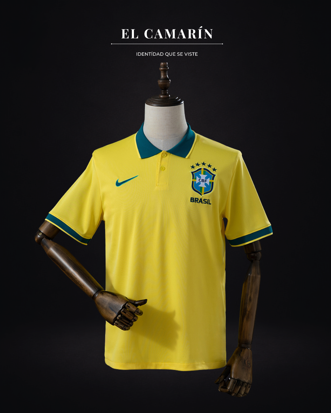 CAMISETA BRASIL - POLO AMARILLA