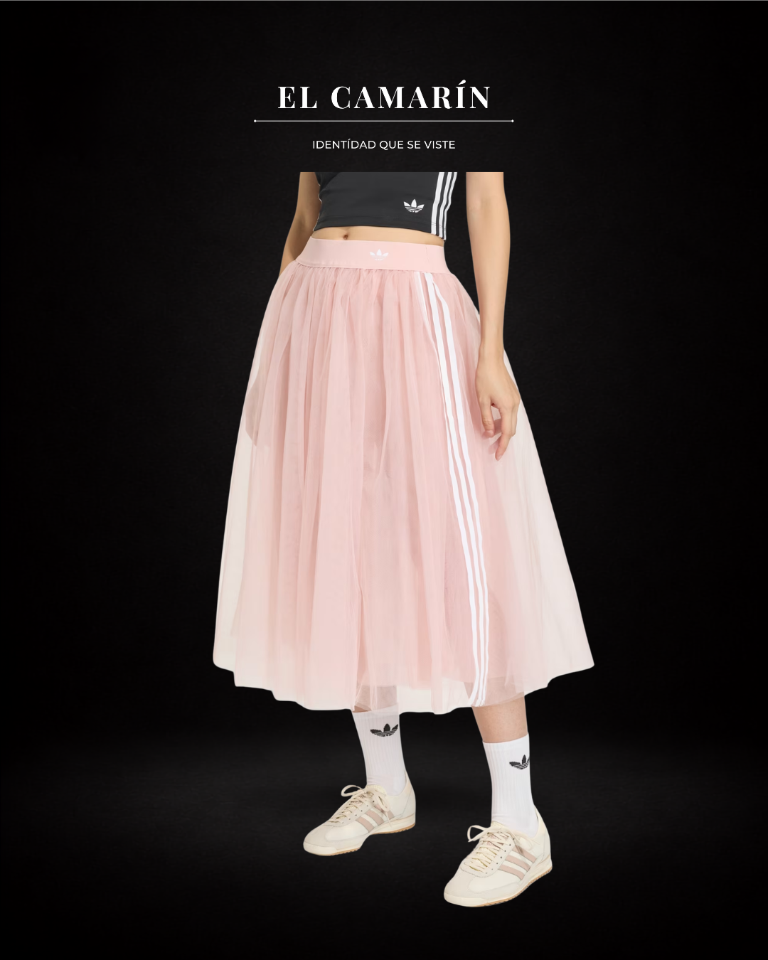 FALDA DE TUL ADIDAS ORIGINALS - ROSADA