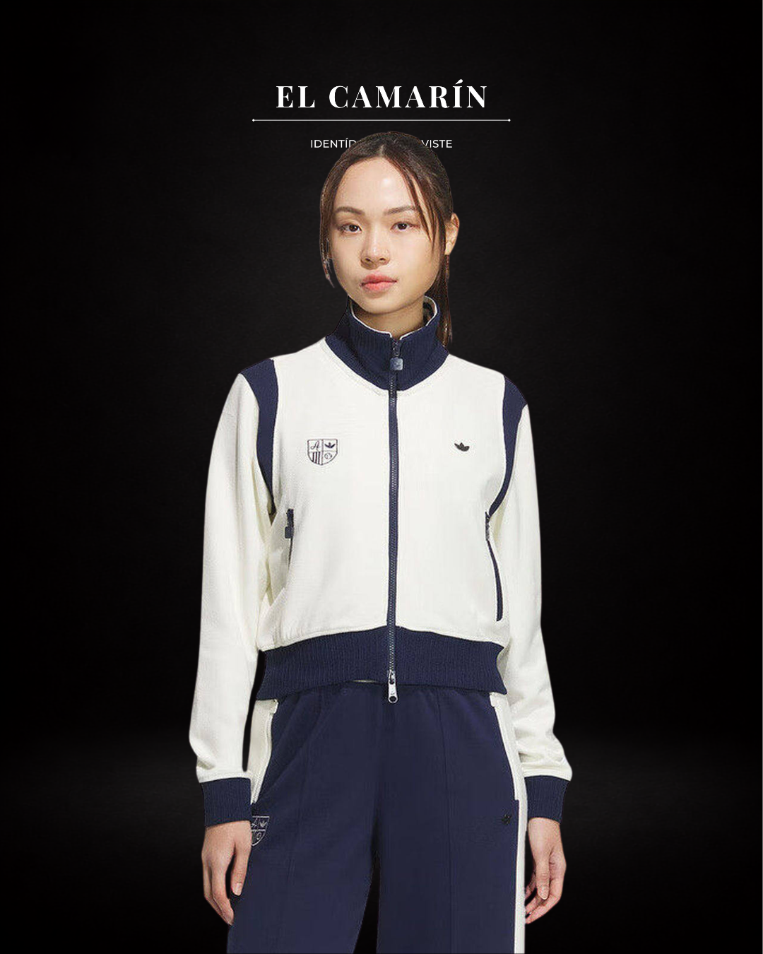 CHAQUETA ADIDAS RETRO SPORT SPORTY CLUB - BLANCA
