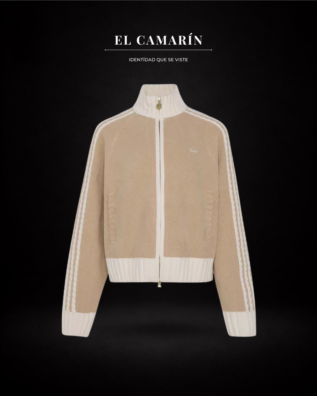 CHALECO ADIDAS ORIGINALS KNIT JACKET CREMA