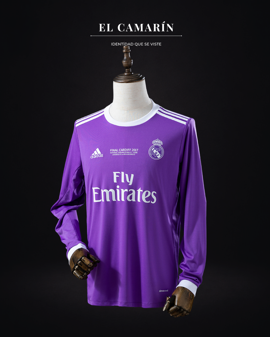 CAMISETA REAL MADRID 2017 FINAL CARDIFF - M-LARGA
