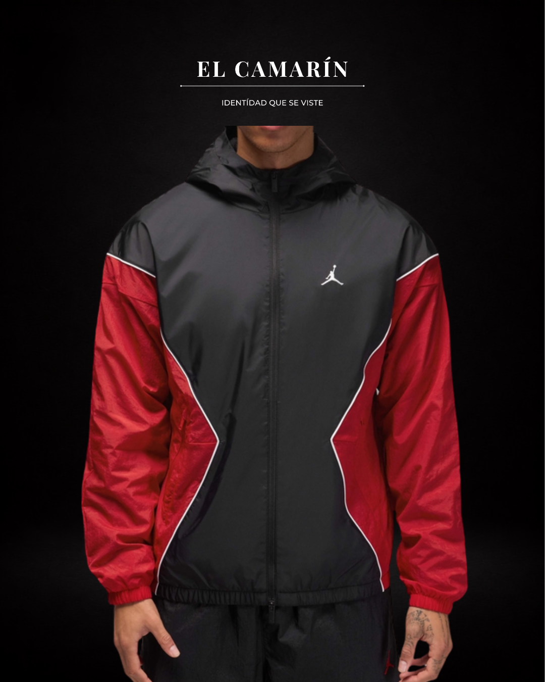 CONJUNTO JORDAN BROOKLYN - ROJO/NEGRO