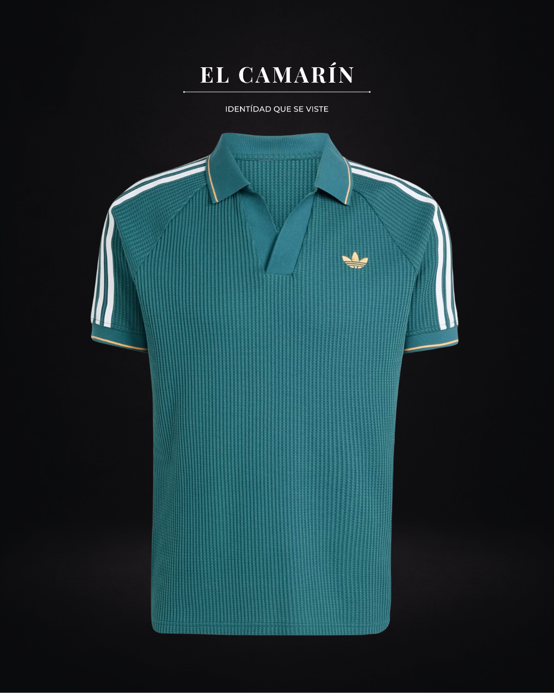 POLERA ADIDAS ORIGINALS WAFFLE KNIT - VERDE