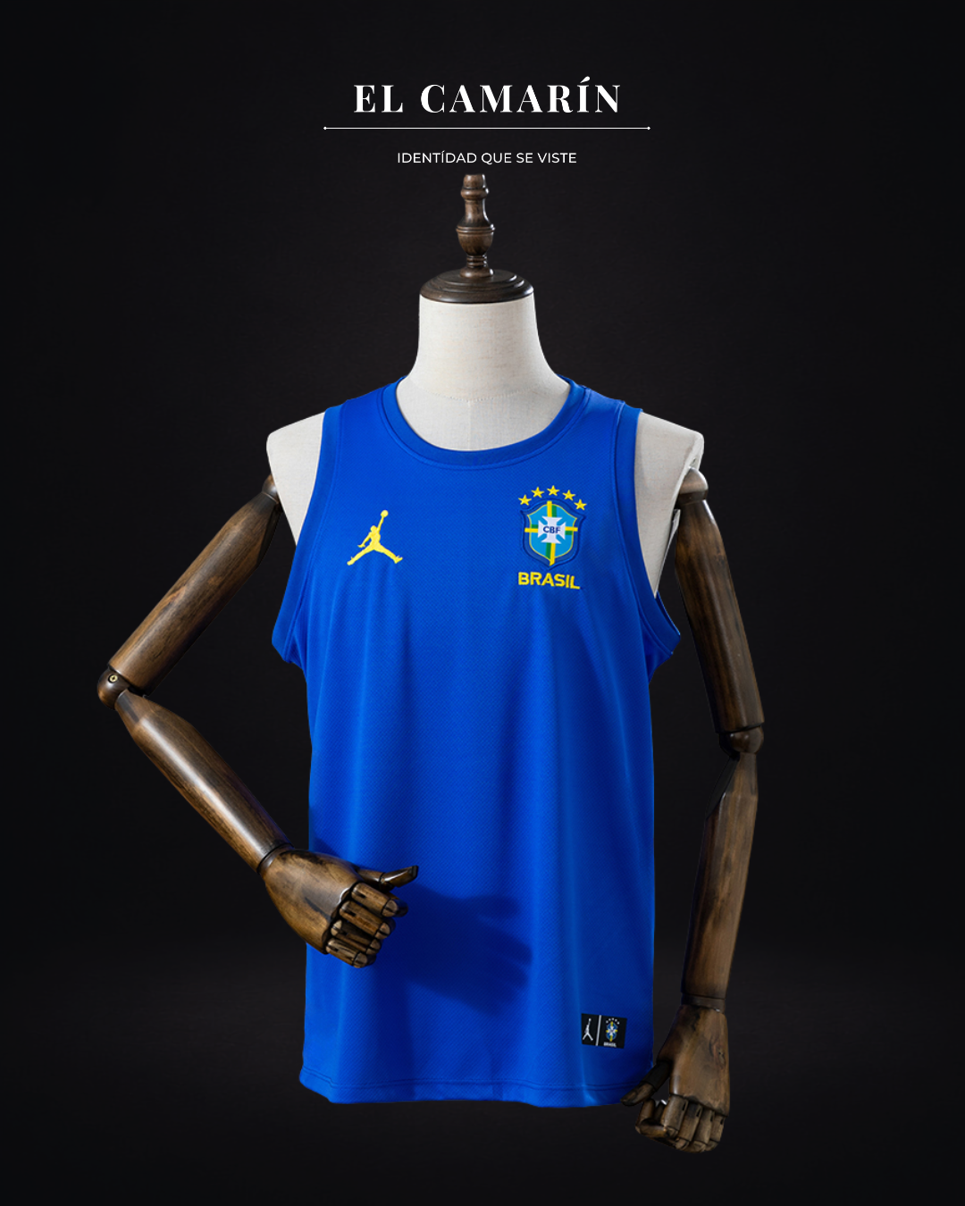 CAMISETA BRASIL x JORDAN - SIN MANGAS