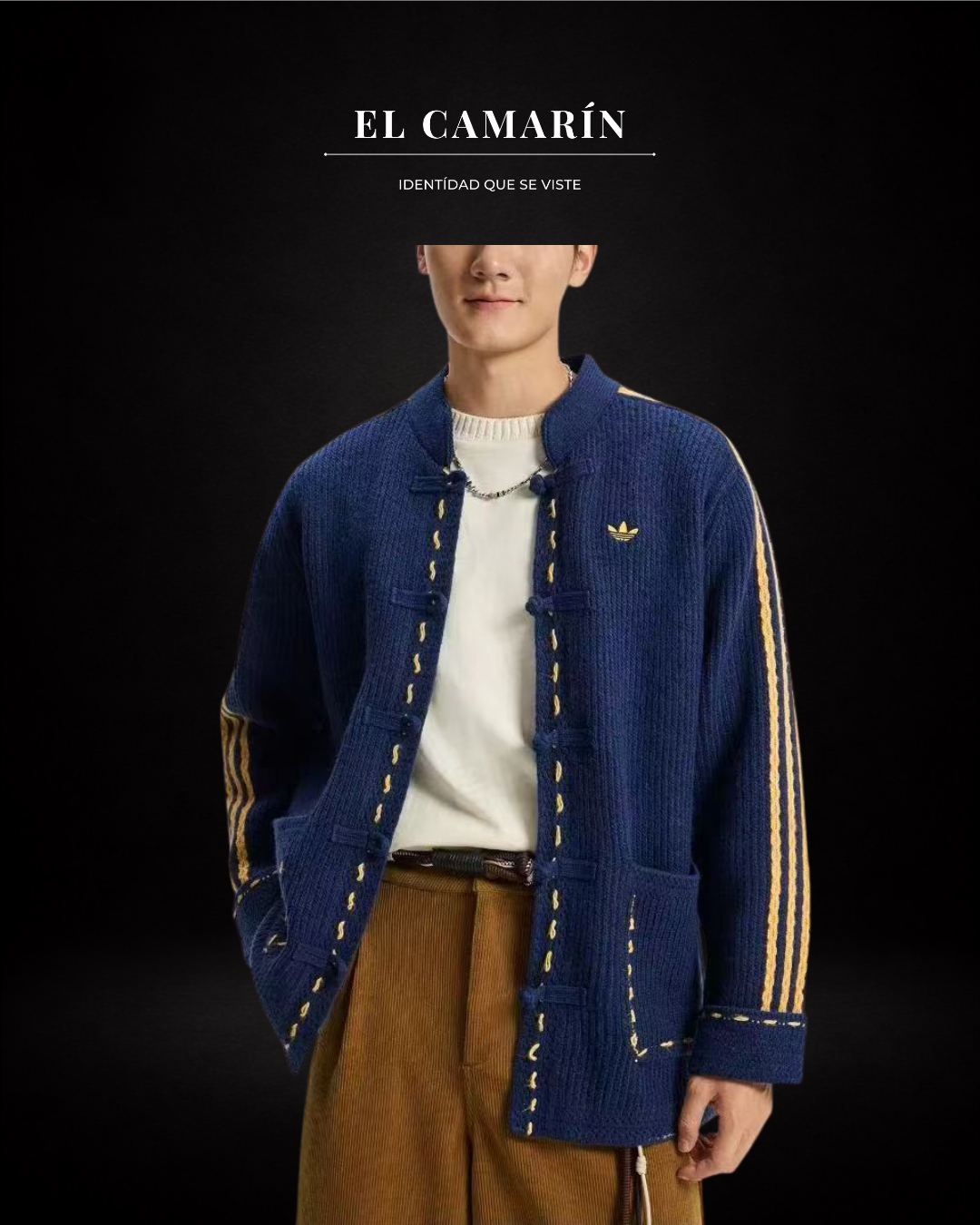CHALECO ADIDAS NEW YEAR KNIT AZUL