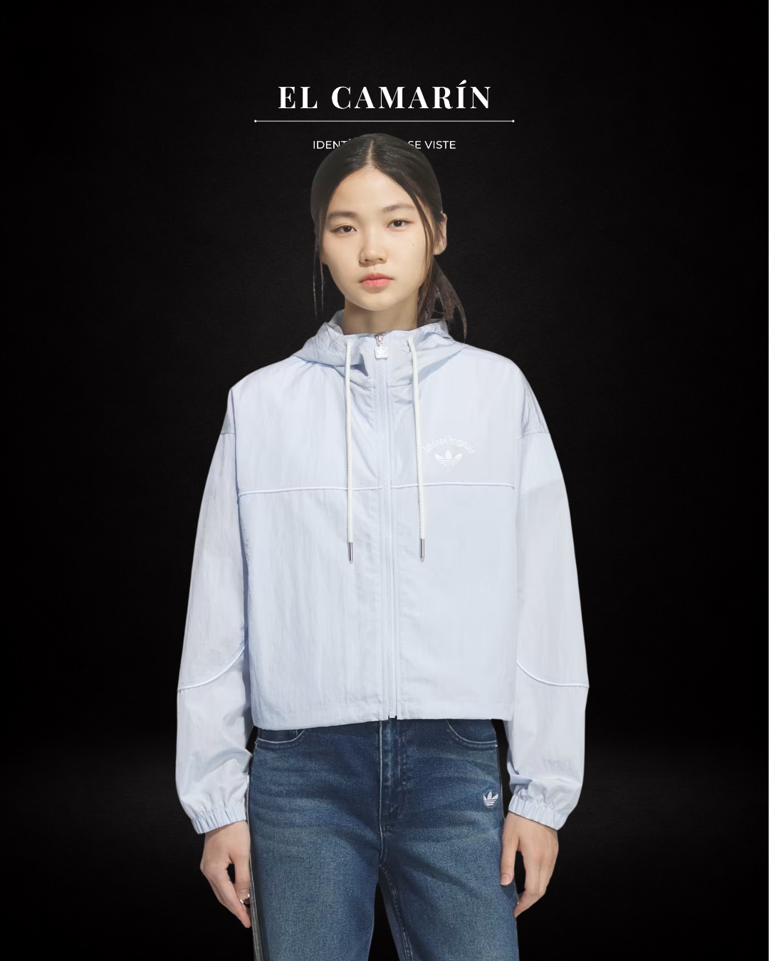 CORTAVIENTOS ADIDAS ORIGINALS OG - CELESTE